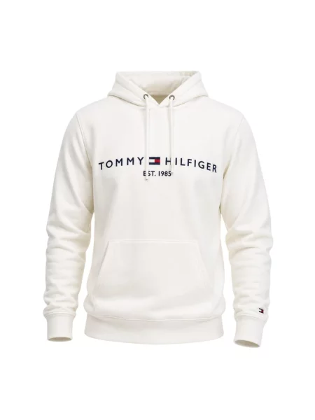 Bluza z kapturem Tommy Hilfiger z kapturem biała