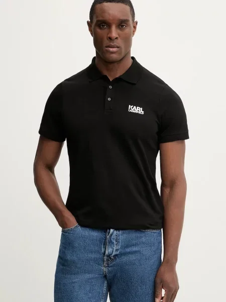 Karl Lagerfeld Polo tričko černé