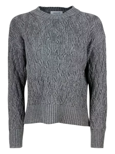 Sweter Fabiana Filippi wełniany szary