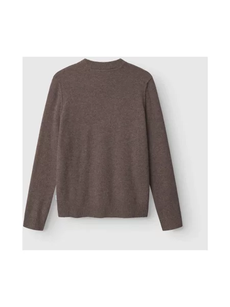 Sweter Gabba wełniany brązowy