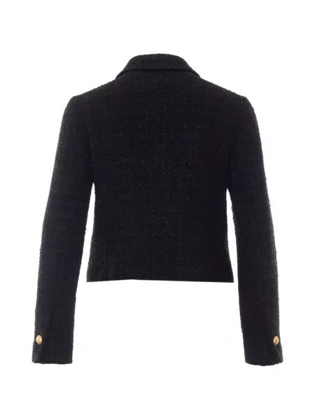 Geacă Tagliatore din tweed negru