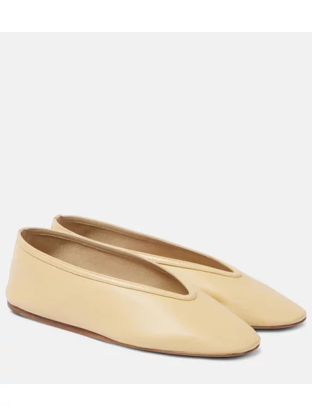 Usnjene balerinke Le Monde Beryl rumena