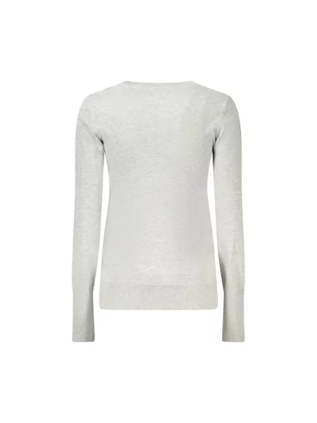 Sweter Guess z kamieniami szary
