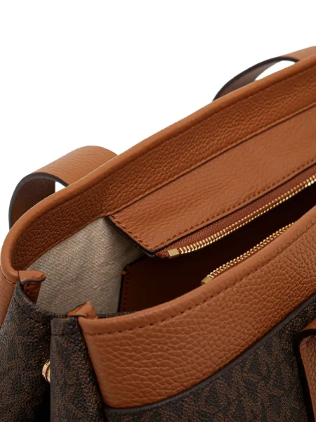 Portofel Michael Michael Kors cu volane plisat de lână negru