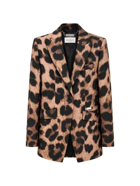 Sacou Philipp Plein cu model leopard maro