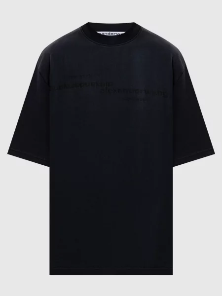 Футболка Alexander Wang с принтом черная