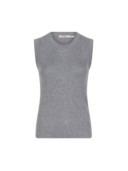 Top Esqualo prążkowany szary