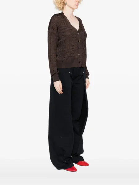 Cardigan Loewe tricotate maro