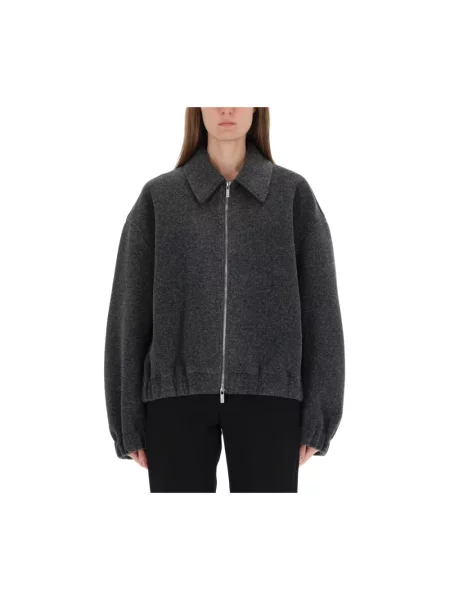 Kurtka bomber Helmut Lang wełniany szary
