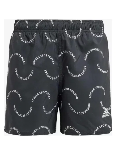 Kąpielówki dziecięce adidas Sportswear Wave Print CLX niebiesko-białe białe