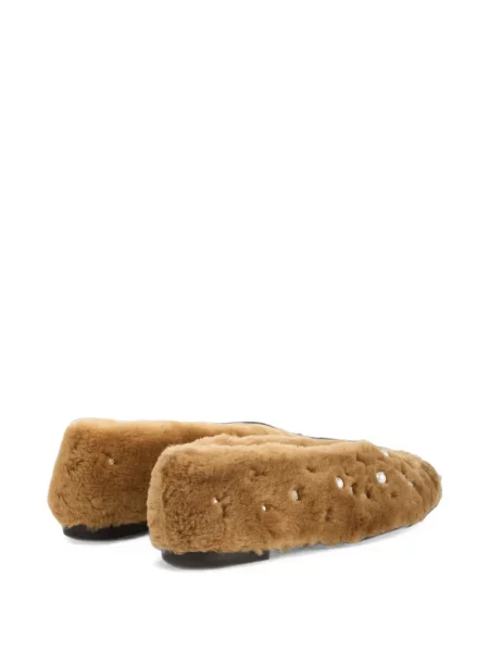 Balerini Jimmy Choo cu perle maro