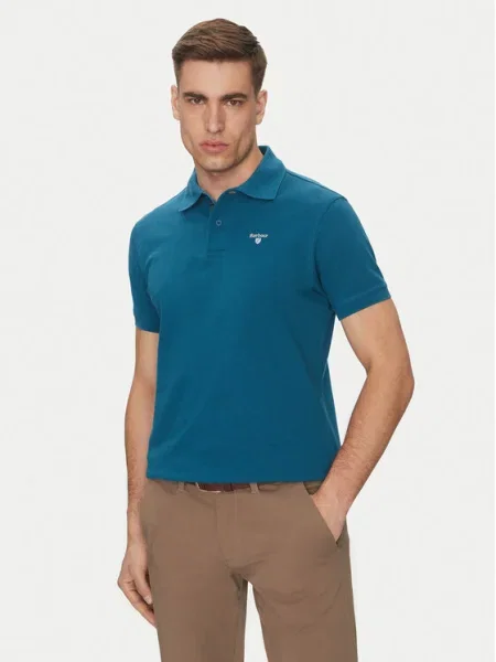 Barbour Tricou polo Tartan albastru