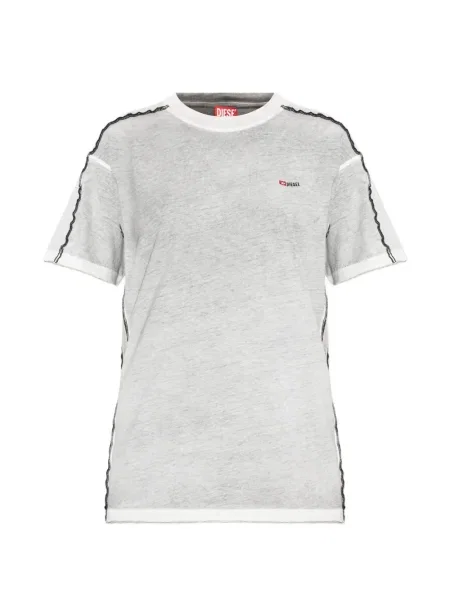 Tricou Diesel cu broderie gri