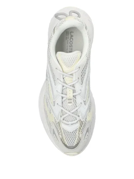 Fűzős csipkés sneaker Lacoste fehér
