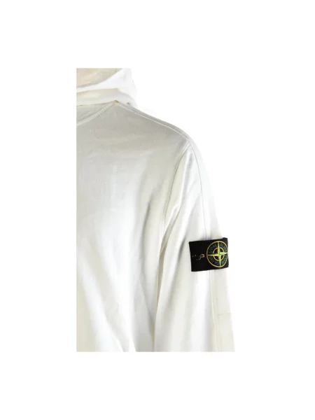 Bluza Stone Island z kamieniami biała