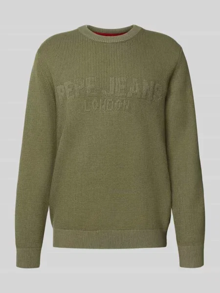 Sweter z dzianiny o kroju regular fit z mieszanki i bawełny model ‘PHINEAS’ Pepe Jeans