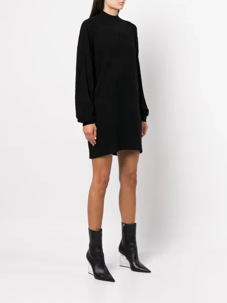 Sukienka Rta w tropikalny nadruk garniturowa czarna