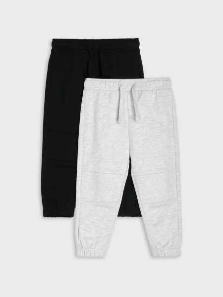 Sinsay jogger kalhoty 2 pack černá
