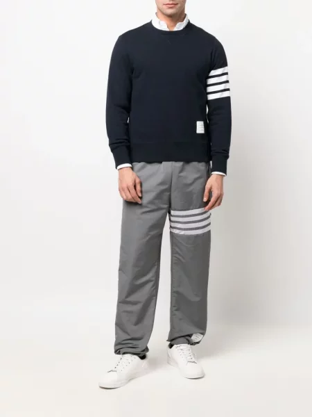 Dryžuotos kelnės Thom Browne pilka