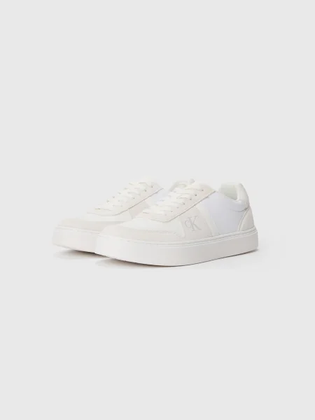 Sneakerși Calvin Klein din piele bej