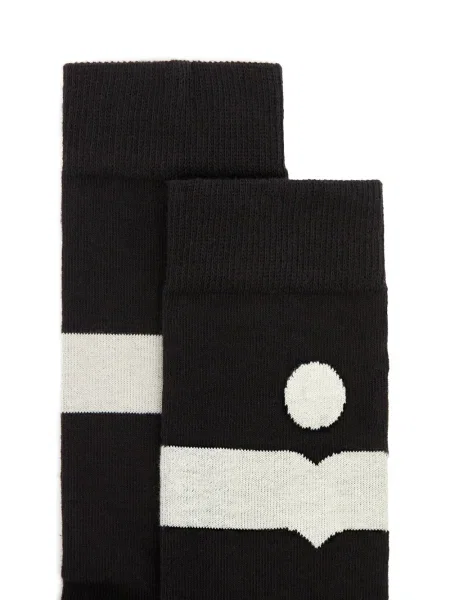 Șosete Marant cu dungi negru