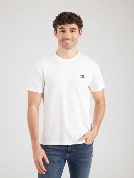 Tommy Jeans Majica marine / rdeča bela