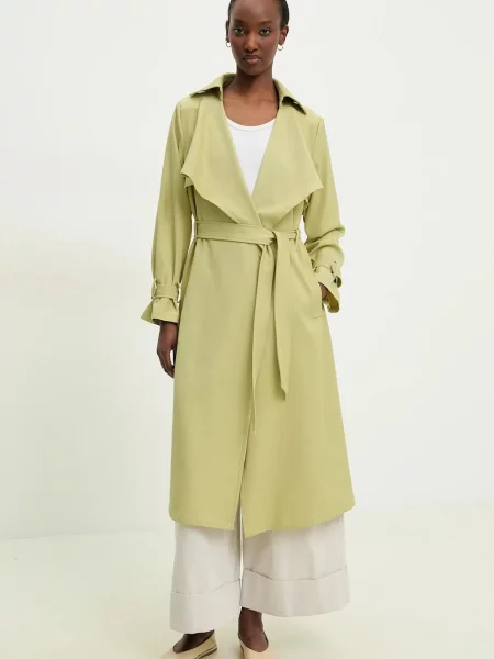 Answear Lab trencz turkusowy przejściowy