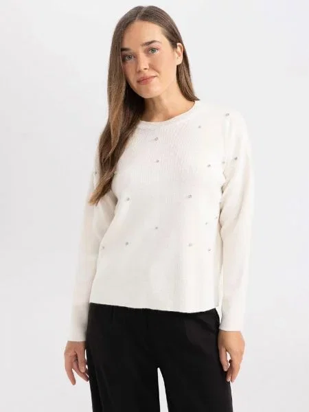 Pulover Defacto zajemalni vrat