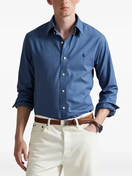 Krátký spodní díl plavek Polo Ralph Lauren s aplikacemi se stahovací šňůrkou modrý