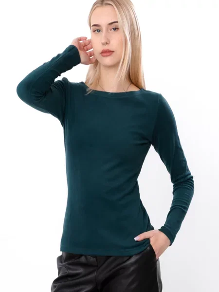 Лонгслів Носи своє смарагдовий поліестер/еластан