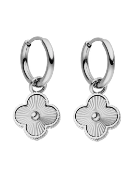 Cala Rose Cercei ELEGANT CLOVER argintiu roz