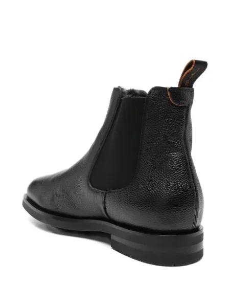 Botine Santoni din piele negru
