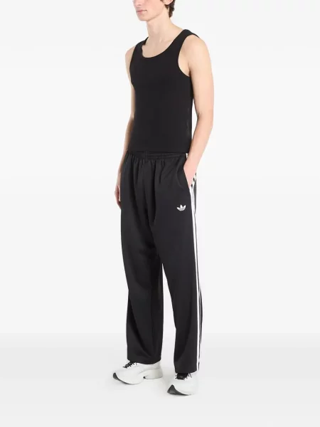 Antrenament grafic tricou Adidas Spezial de jumătate de fermoar negru
