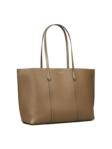 Shopperka Tory Burch skórzana brązowa