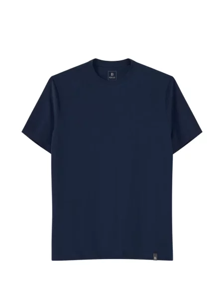 Tricou Boggi Milano din jerseu albastru