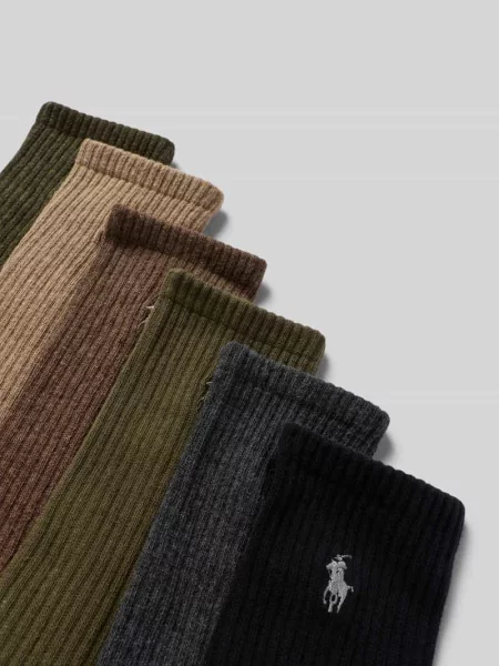 Polo Ralph Lauren skarpety męskie z bawełną brązowe