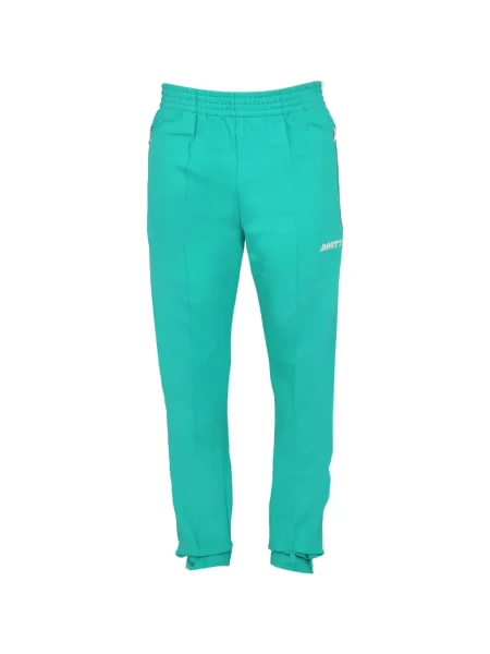 Pantaloni Mouty cu dungi verde