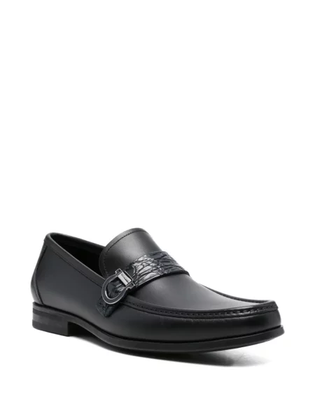 Pantofi loafer Ferragamo din piele albastru