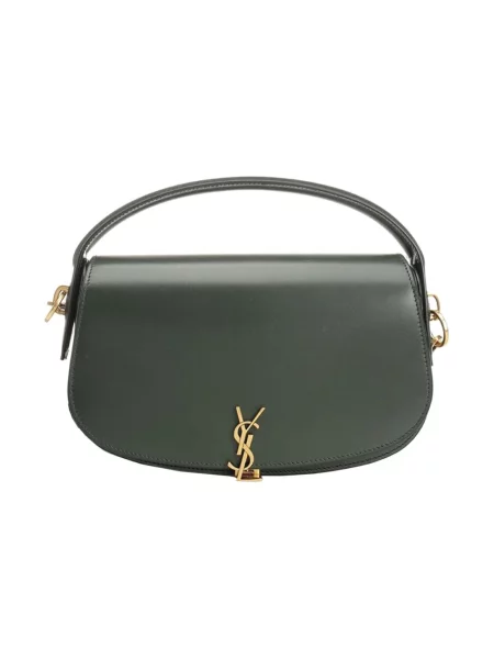 Torebka Saint Laurent skórzana zielona