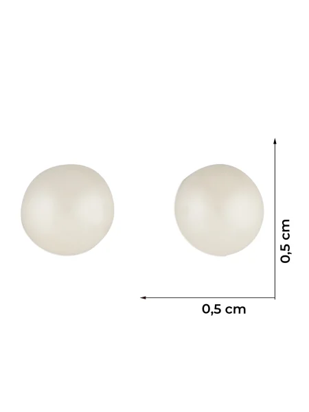 Lauren Ralph Lauren Cercei argintiu / perlat alb