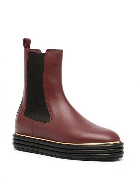 Botine chelsea Bally roșu