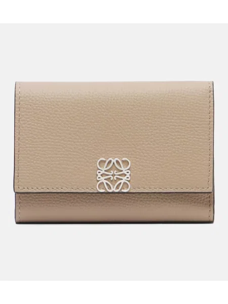 Kožni novčanik Loewe bež
