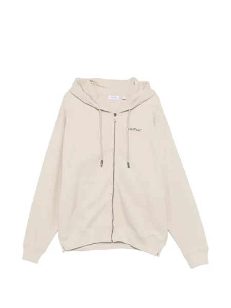 Hanorac cu glugă Off-white cu glugă alb