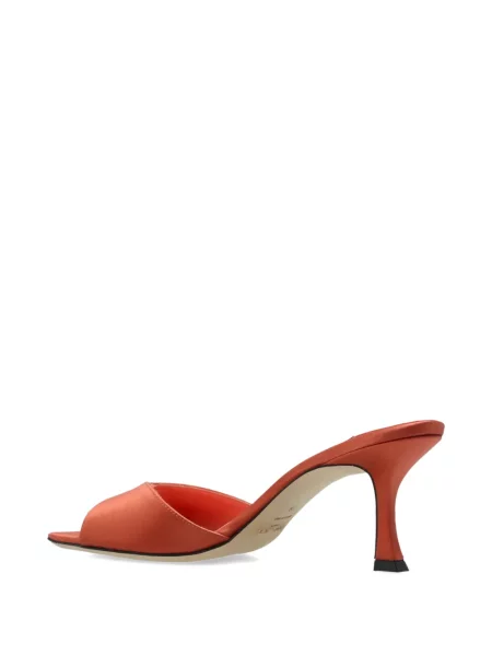 Sandale Jimmy Choo din satin portocaliu