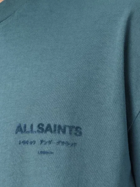 Футболка Allsaints блакитна