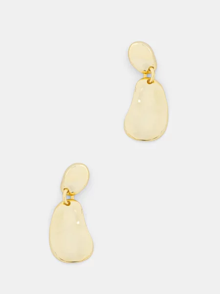 Pozlačeni srebrni uhan Answear.LAB zlata