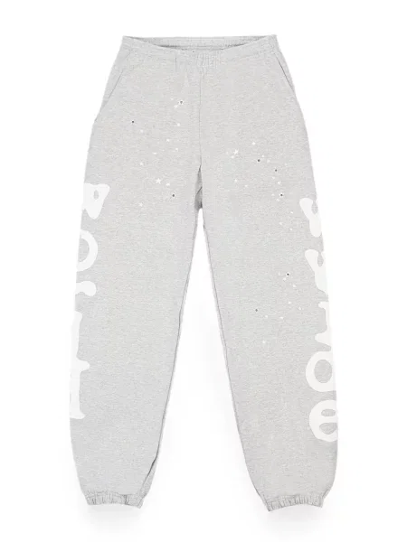 Pantaloni Sp5der cu imagine alergare gri