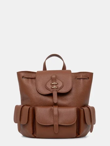 Rucsac Coccinelle din piele maro