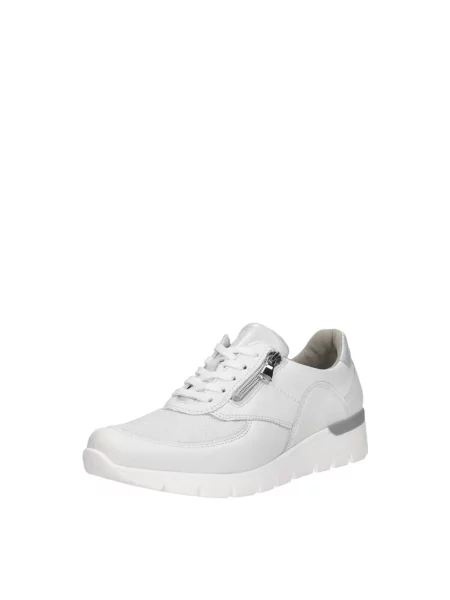 Sneakersy Waldläufer sznurowane skórzane białe