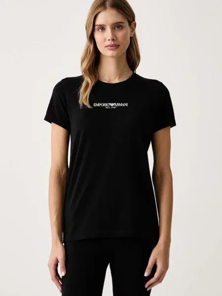 Emporio Armani Underwear loungewear kratka majica z elastanom črna